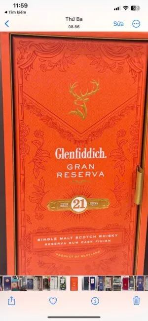 Glenfiddich Gran Reserva 21 Years – Rum Cask Finish (Thanh Lý) – Scotland, 700ml