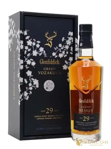 Glenfiddich 29 năm – Grand Yozakura Awamori Finish – phiên bản giới hạn, Speyside, Scotland, 700ml