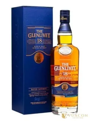 Glenlivet 18 năm Speyside Single Malt Scotch Whisky – Scotland, 700ml