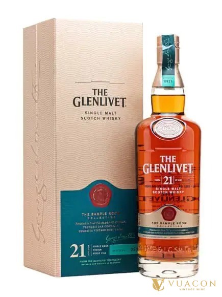 Chai The Glenlivet 21 năm và hộp