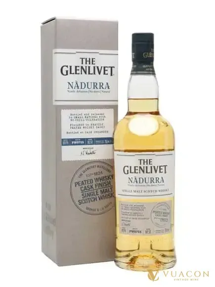Glenlivet Nadurra Peated – single Malt Scotch, Speyside, Scotland, 700ml