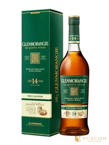 Chai và hộp Glenmorangie Quinta Ruban 14 năm ủ thùng port