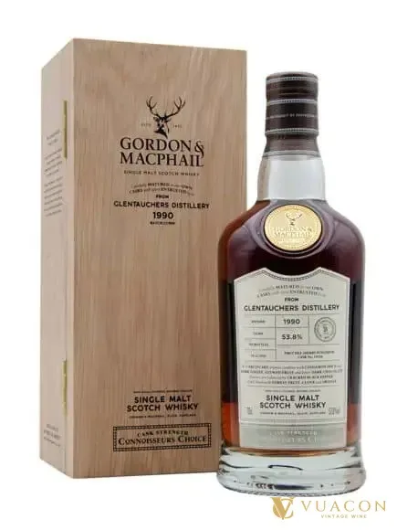 Glentauchers 1990 – 31 năm Gordon & MacPhail – cask Strength, Speyside, Scotland, 700ml