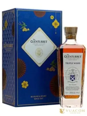 Glenturret Triple Wood – Hộp quà Tết 2025 – single Malt Scotch, Highland, Scotland, 700ml