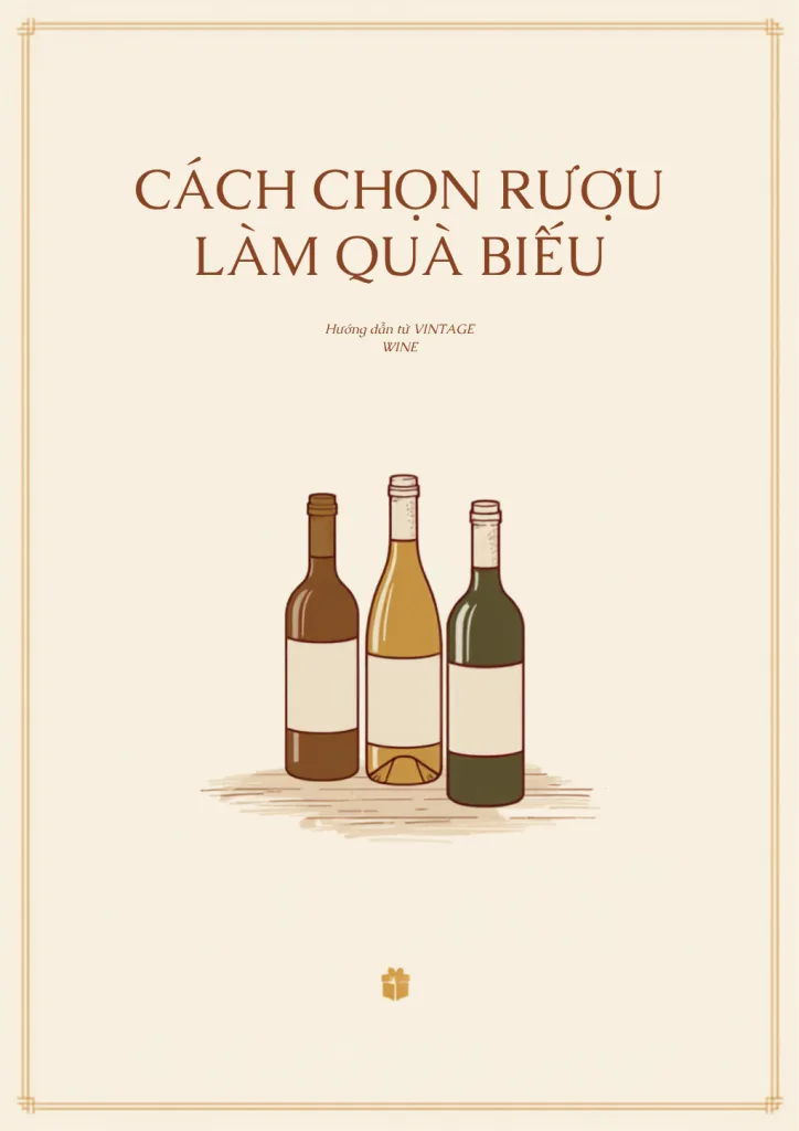 Cách chọn rượu làm quà biếu - VINTAGE WINE