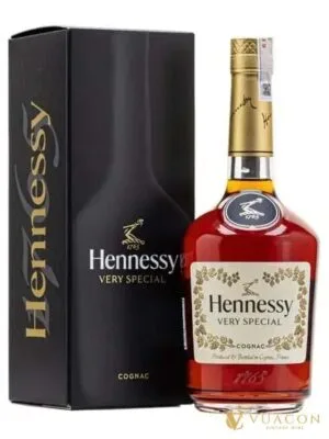 Set quà Tết 1 triệu: cognac Hennessy VS trong hộp quà – Pháp, 700ml – chai và nhãn