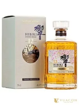 Hibiki 12 năm – Travel Exclusive – blended Whisky Nhật, Nhật Bản, 700ml