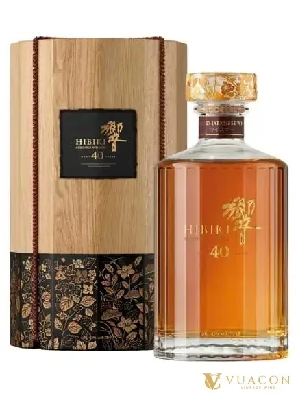 Hibiki 40 năm – blended Whisky Nhật, Nhật Bản, 700ml