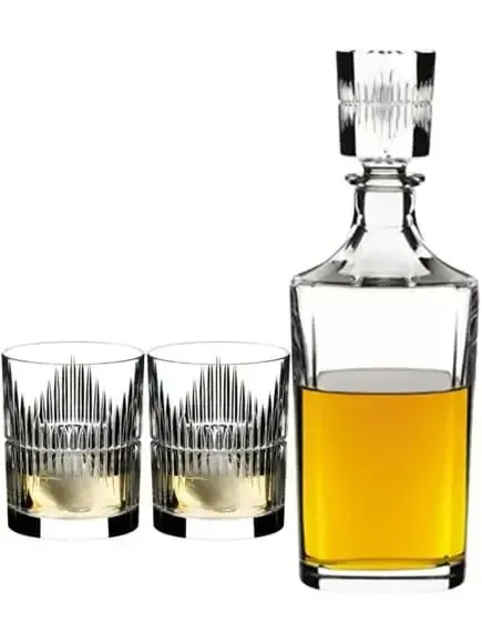 Bộ bình ly Riedel Tumbler Collection Shadows Whisky – decanter