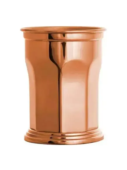 Octagonal Julep Cup Copper – dụng cụ Bar, 375ml