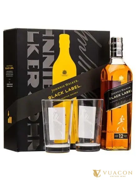 Biếu quà Tết ngày nào: Johnnie Walker Black hộp quà Tết dưới 1 triệu