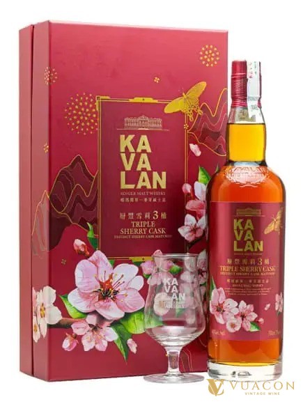 Kavalan Triple Sherry Cask mẫu Tết 2025 whisky Đài Loan