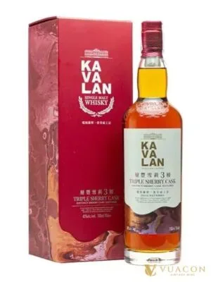Kavalan Triple Sherry Cask Single Malt Whisky Đài Loan – 700ml