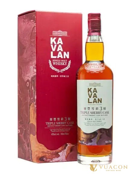 Kavalan Triple Sherry Cask Single Malt Whisky Đài Loan ủ ba loại thùng sherry