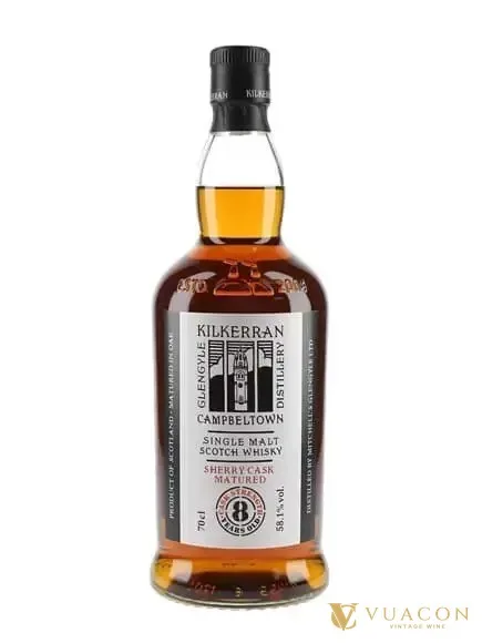 Kilkerran 8 năm – Sherry Cask Matured – cask Strength, Campbeltown, Scotland, 700ml