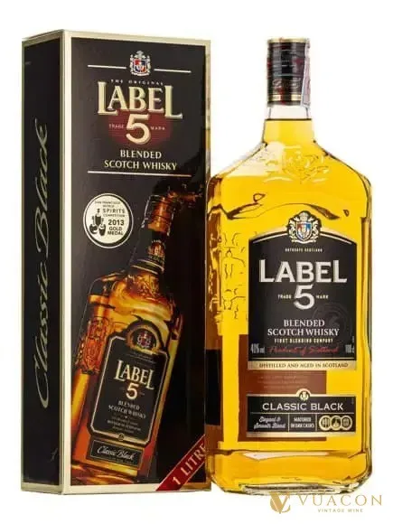 Label 5 1L – blended Scotch, Scotland
