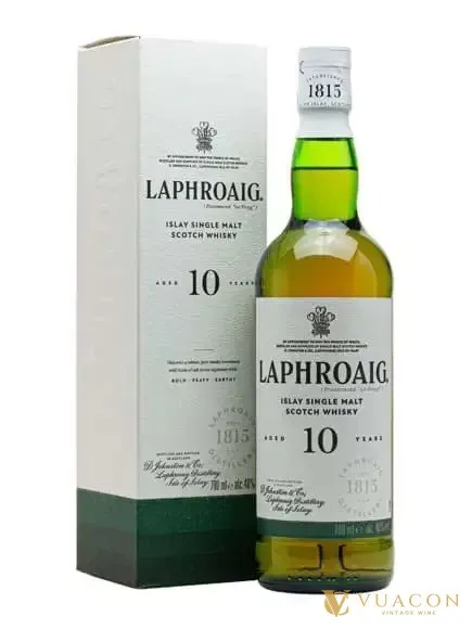 Laphroaig 10 năm Whisky khói – single Malt Scotch, Islay, Scotland, 700ml