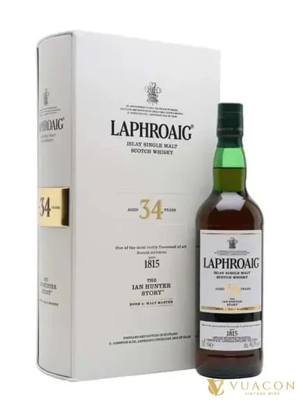 Laphroaig 34 năm – The Ian Hunter Story Book 4 – phiên bản giới hạn, Islay, Scotland, 700ml