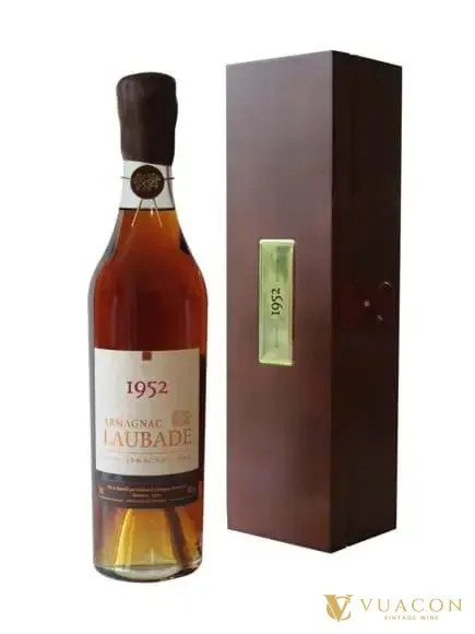 Laubade 1952 Bas Armagnac – Bas-Armagnac, Pháp, 500ml – chai và nhãn