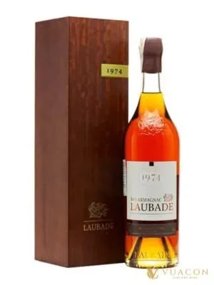 Laubade 1974 – armagnac, Bas-Armagnac, Pháp, 700ml