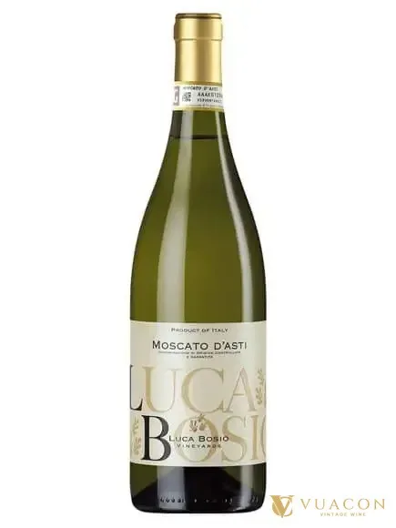 Luca Bosio Moscato – sparkling Sweet, Piedmont, Ý, 750ml – chai và nhãn