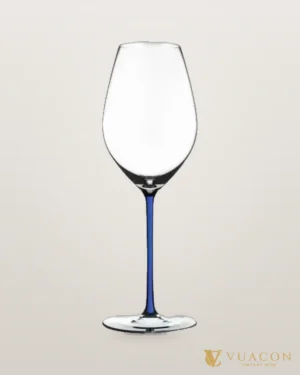 Ly Riedel Fatto A Mano Champagne Wine Glass Dark Blue – chai chính hãng tại Vua Cồn