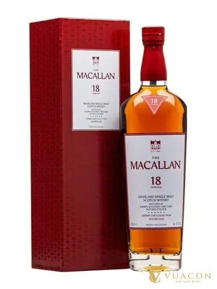 Macallan 18 năm – Sherry Oak 2025 Edition – single Malt Scotch, Speyside, Scotland, 700ml