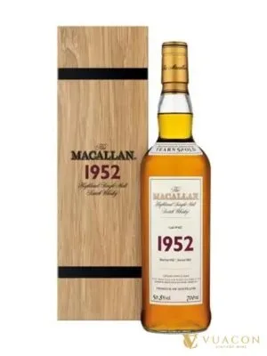 Macallan 1952 – 50 năm Cask No. 627 Fine & Rare – single Malt Scotch, Speyside, Scotland, 700ml