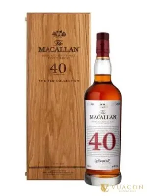 Macallan 40 năm – The Red Collection – single Malt Scotch, Speyside, Scotland, 700ml