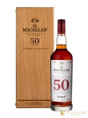 Macallan 50 năm – The Red Collection – single Malt Scotch, Speyside, Scotland, 700ml