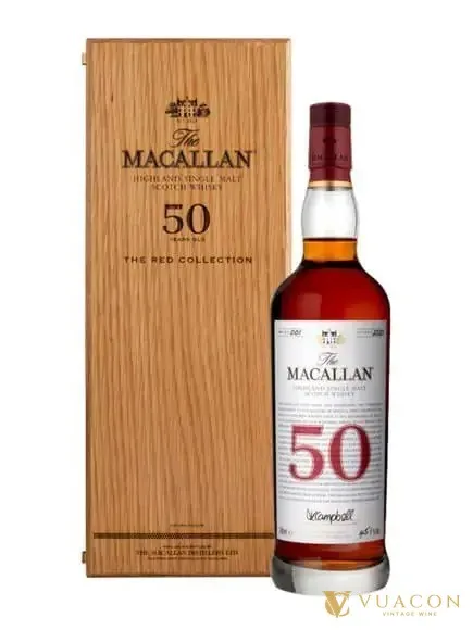 Macallan 50 năm – The Red Collection – single Malt Scotch, Speyside, Scotland, 700ml