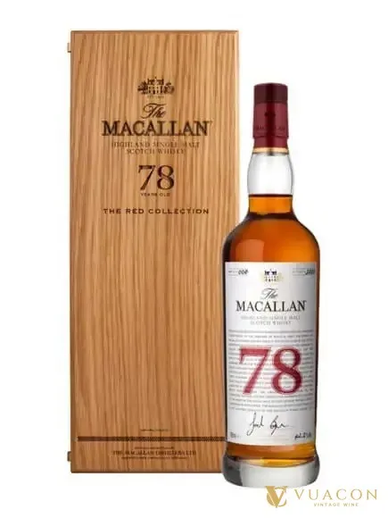 Macallan 78 năm – The Red Collection – single Malt Scotch, Speyside, Scotland, 700ml