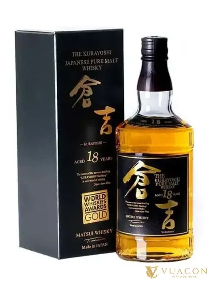 Matsui The Kurayoshi 18 năm – whisky Nhật, Nhật Bản, 700ml