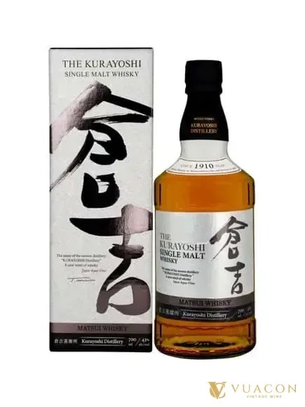 Matsui The Kurayoshi Single malt – single Malt Whisky Nhật, Nhật Bản, 700ml