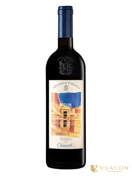Chai vang Michele Chiarlo Barolo Cannubi làm từ nho Nebbiolo