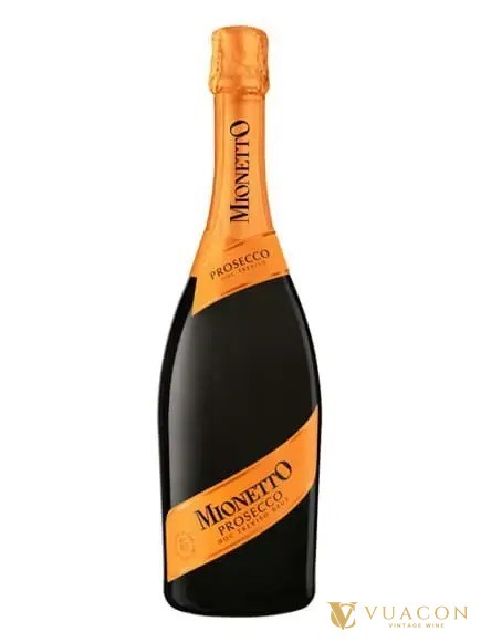 Chai vang nổ đám cưới Mionetto Prosecco nhãn cam