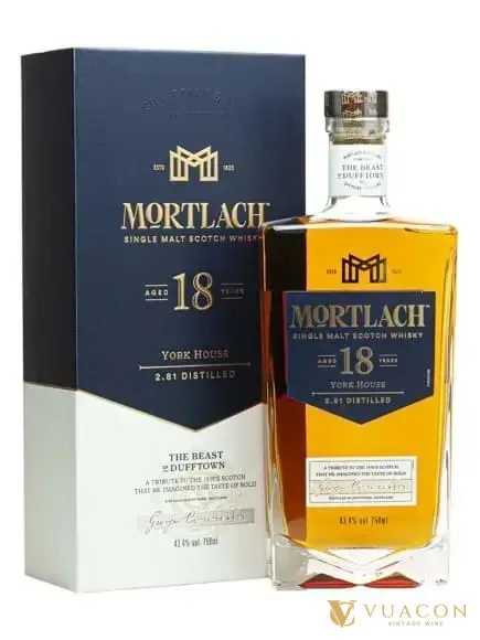 Mortlach 18 năm Single Malt Scotch Whisky – Speyside, Scotland, 750ml