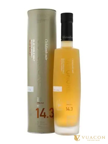 Octomore 14.3 whisky cask strength 61,4% lúa mạch Islay