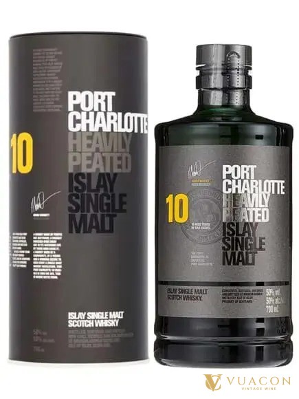 Port Charlotte 10 năm whisky khói Islay của Bruichladdich