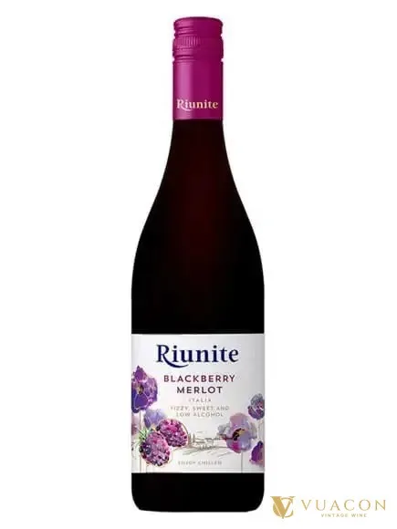 Riunite Blackberry Merlot – vang trái cây, Ý, 750ml