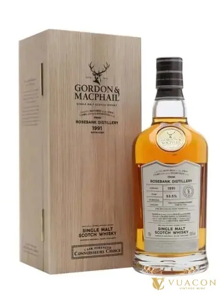 Rosebank 1991 – 31 năm Gordon & MacPhail – cask Strength, Lowland, Scotland, 700ml