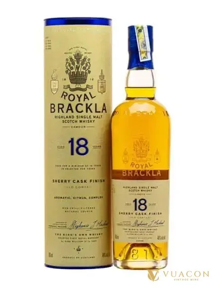 Royal Brackla 18 năm – single Malt Scotch, Highland, Scotland, 700ml
