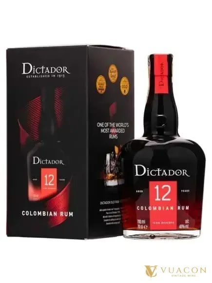 Rum Dictador 12 năm – Colombia, 700ml