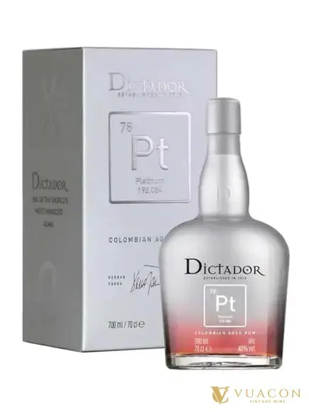 Rum Dictador Platinum – Colombia, 700ml