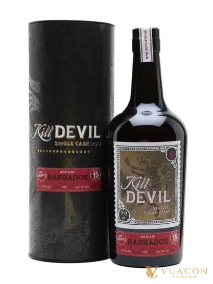 Rum Kill Devil 15 năm Barbados, rum single cask ghi tuổi thật