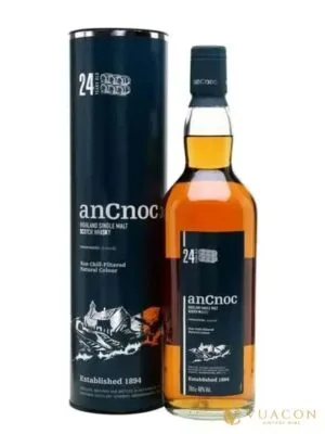 Rượu AnCnoc 24 năm – single Malt Scotch, Highland, Scotland, 750ml