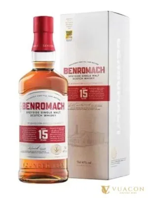 Rượu Benromach 15 năm – single Malt Scotch, Speyside, Scotland, 700ml