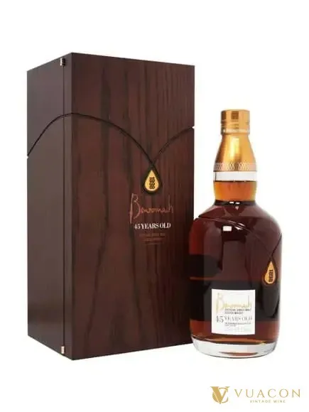 Rượu Benromach 45 năm – single Malt Scotch, Speyside, Scotland, 700ml