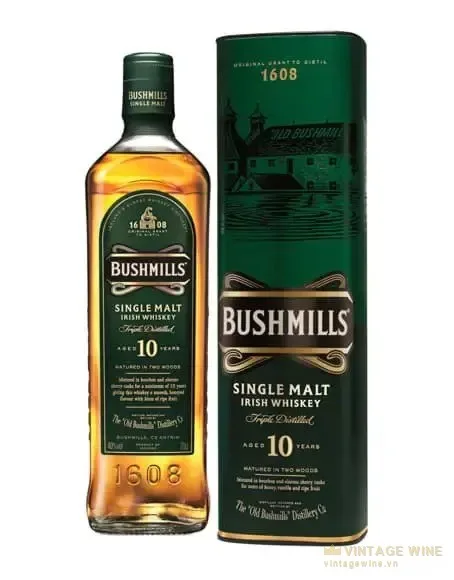 Rượu Bushmills 10 năm – Ireland, 700ml