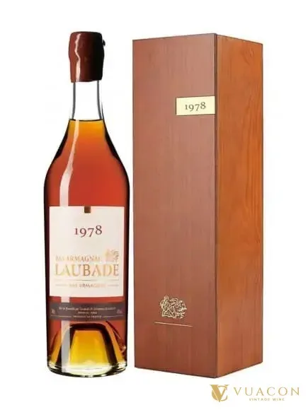 Rượu Chateau Laubade Bas Armagnac 1978 – Bas-Armagnac, Pháp, 700ml
